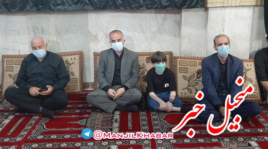 شرکت فرماندار رودبار در جمع عزاداران حسینی لوشان