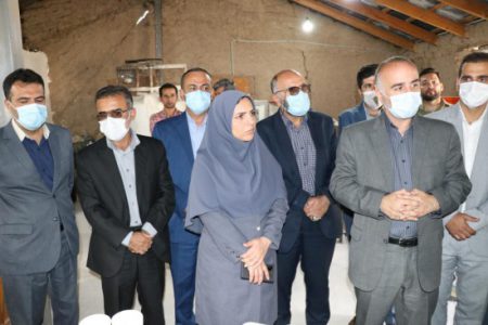 حضور فرماندار رودبار در افتتاح کارگاه سفال روستای شیرکوه