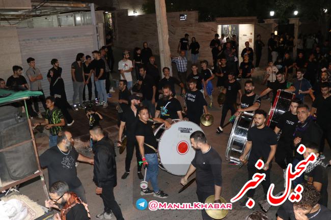 تصاویر تکمیلی حضور باشکوه مردم منجیل در شب تاسوعای حسینی