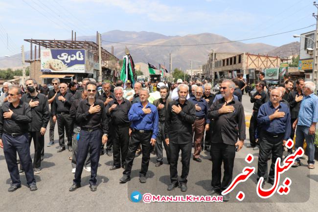 تصاویر تکمیلی عزاداری مردم منجیل در روز عاشورای حسینی
