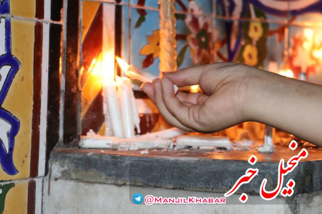 تصاویر عزاداری مردم منجیل در شام غریبان حسینی