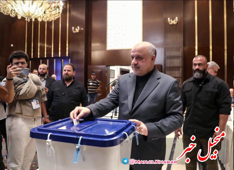 مشارکت خوب ایرانیان مقیم لبنان در انتخابات ایران